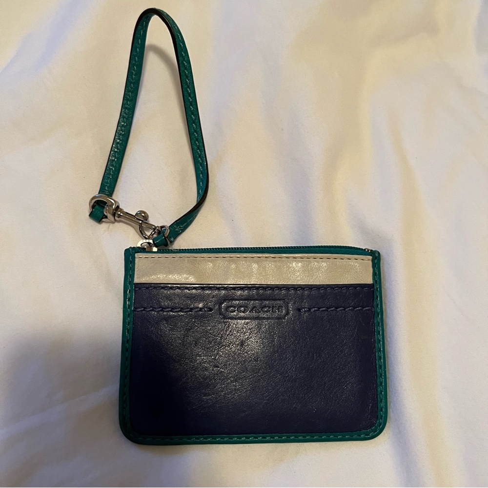 Coach card holder with wristlet